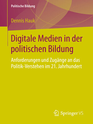 cover image of Digitale Medien in der politischen Bildung
